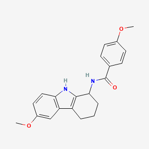 4-methoxy-N-(6-methoxy-2,3,4,9-tetrahydro-1H-carbazol-1-yl)benzamide - 