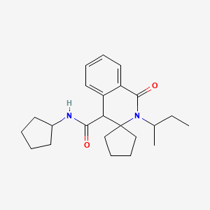2'-(butan-2-yl)-N-cyclopentyl-1'-oxo-1',4'-dihydro-2'H-spiro[cyclopentane-1,3'-isoquinoline]-4'-carboxamide - 
