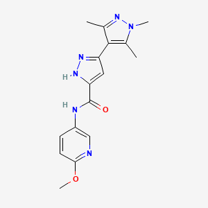 N-(6-methoxypyridin-3-yl)-1',3',5'-trimethyl-1'H,2H-3,4'-bipyrazole-5-carboxamide - 