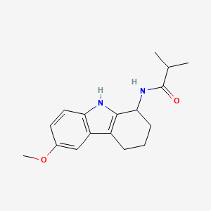 N-(6-methoxy-2,3,4,9-tetrahydro-1H-carbazol-1-yl)-2-methylpropanamide - 