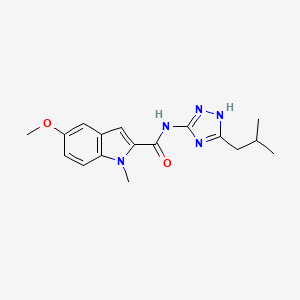 5-methoxy-1-methyl-N-[3-(2-methylpropyl)-1H-1,2,4-triazol-5-yl]-1H-indole-2-carboxamide - 