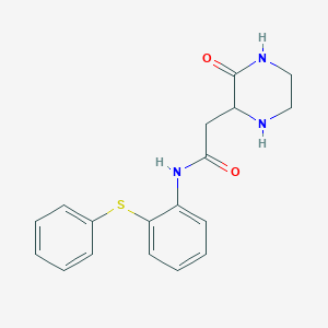 2-(3-oxo-2-piperazinyl)-N-[2-(phenylsulfanyl)phenyl]acetamide - 