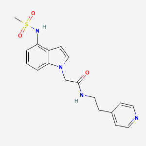 2-{4-[(methylsulfonyl)amino]-1H-indol-1-yl}-N-[2-(pyridin-4-yl)ethyl]acetamide - 