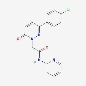 2-(3-(4-chlorophenyl)-6-oxopyridazin-1(6H)-yl)-N-(pyridin-2-yl)acetamide - 