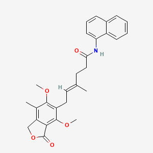 (4E)-6-(4,6-dimethoxy-7-methyl-3-oxo-1,3-dihydro-2-benzofuran-5-yl)-4-methyl-N-(naphthalen-1-yl)hex-4-enamide - 