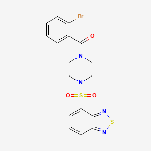 [4-(2,1,3-Benzothiadiazol-4-ylsulfonyl)piperazin-1-yl](2-bromophenyl)methanone - 