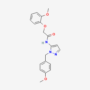 N-[1-(4-methoxybenzyl)-1H-pyrazol-5-yl]-2-(2-methoxyphenoxy)acetamide - 