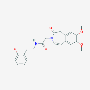 2-(7,8-dimethoxy-2-oxo-1,2-dihydro-3H-3-benzazepin-3-yl)-N-[2-(2-methoxyphenyl)ethyl]acetamide - 