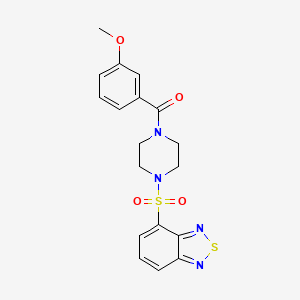 [4-(2,1,3-Benzothiadiazol-4-ylsulfonyl)piperazin-1-yl](3-methoxyphenyl)methanone - 