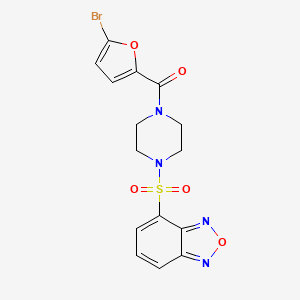 [4-(2,1,3-Benzoxadiazol-4-ylsulfonyl)piperazin-1-yl](5-bromofuran-2-yl)methanone - 