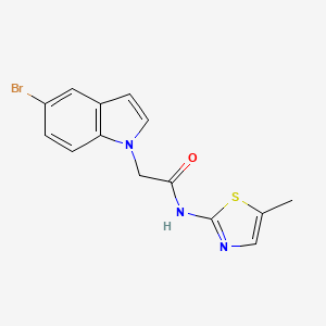2-(5-bromo-1H-indol-1-yl)-N-(5-methyl-1,3-thiazol-2-yl)acetamide - 