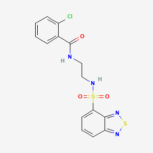 N-{2-[(2,1,3-benzothiadiazol-4-ylsulfonyl)amino]ethyl}-2-chlorobenzamide - 
