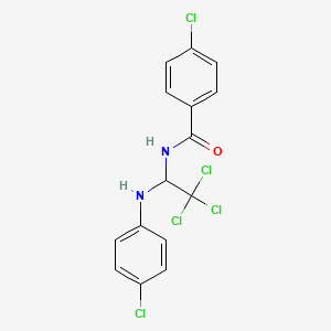 4-chloro-N-[2,2,2-trichloro-1-(4-chloroanilino)ethyl]benzamide - 6612-16-4