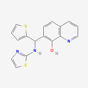 7-[(1,3-Thiazol-2-ylamino)-2-thienylmethyl]quinolin-8-ol - 