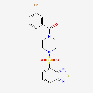 [4-(2,1,3-Benzothiadiazol-4-ylsulfonyl)piperazin-1-yl](3-bromophenyl)methanone - 