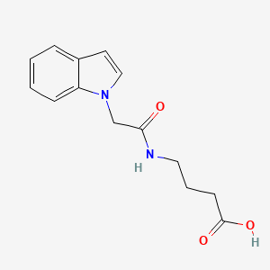 4-[(1H-indol-1-ylacetyl)amino]butanoic acid - 
