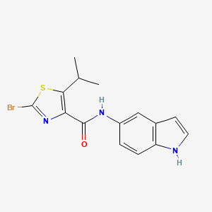 2-bromo-N-(1H-indol-5-yl)-5-isopropylthiazole-4-carboxamide - 