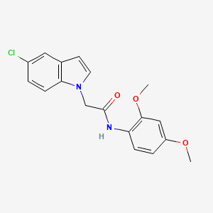 2-(5-chloro-1H-indol-1-yl)-N-(2,4-dimethoxyphenyl)acetamide - 