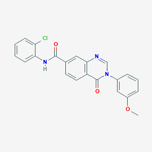 N-(2-chlorophenyl)-3-(3-methoxyphenyl)-4-oxo-3,4-dihydroquinazoline-7-carboxamide - 