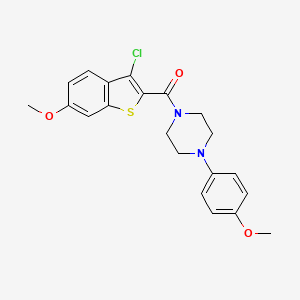 (3-Chloro-6-methoxybenzo[b]thiophen-2-yl)(4-(4-methoxyphenyl)piperazin-1-yl)methanone - 