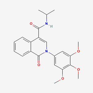 1-oxo-N-(propan-2-yl)-2-(3,4,5-trimethoxyphenyl)-1,2-dihydroisoquinoline-4-carboxamide - 