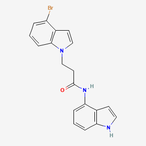 3-(4-bromo-1H-indol-1-yl)-N-(1H-indol-4-yl)propanamide - 