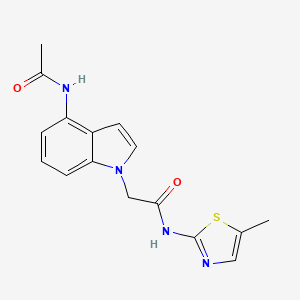 2-[4-(acetylamino)-1H-indol-1-yl]-N-(5-methyl-1,3-thiazol-2-yl)acetamide - 