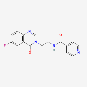 N-[2-(6-fluoro-4-oxoquinazolin-3(4H)-yl)ethyl]pyridine-4-carboxamide - 