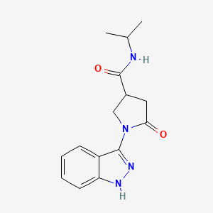 1-(1H-indazol-3-yl)-N-isopropyl-5-oxo-3-pyrrolidinecarboxamide - 