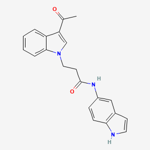3-(3-acetyl-1H-indol-1-yl)-N-(1H-indol-5-yl)propanamide - 