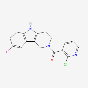 (2-chloropyridin-3-yl)(8-fluoro-1,3,4,5-tetrahydro-2H-pyrido[4,3-b]indol-2-yl)methanone - 