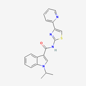 1-isopropyl-N-(4-(pyridin-2-yl)thiazol-2-yl)-1H-indole-3-carboxamide - 