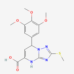 2-(Methylsulfanyl)-7-(3,4,5-trimethoxyphenyl)-3,7-dihydro[1,2,4]triazolo[1,5-a]pyrimidine-5-carboxylic acid - 