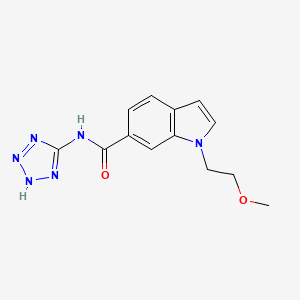 1-(2-methoxyethyl)-N-(2H-tetrazol-5-yl)-1H-indole-6-carboxamide - 