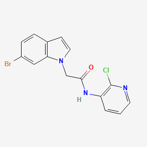 2-(6-bromo-1H-indol-1-yl)-N-(2-chloropyridin-3-yl)acetamide - 