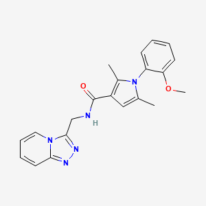 1-(2-methoxyphenyl)-2,5-dimethyl-N-([1,2,4]triazolo[4,3-a]pyridin-3-ylmethyl)-1H-pyrrole-3-carboxamide - 