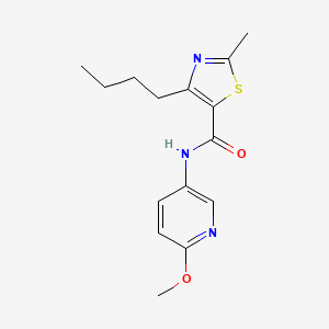 4-butyl-N-(6-methoxypyridin-3-yl)-2-methyl-1,3-thiazole-5-carboxamide - 