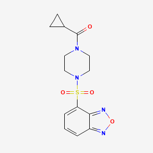 [4-(2,1,3-Benzoxadiazol-4-ylsulfonyl)piperazin-1-yl](cyclopropyl)methanone - 