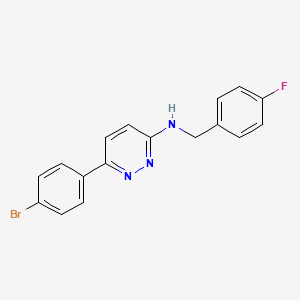 6-(4-bromophenyl)-N-(4-fluorobenzyl)pyridazin-3-amine - 