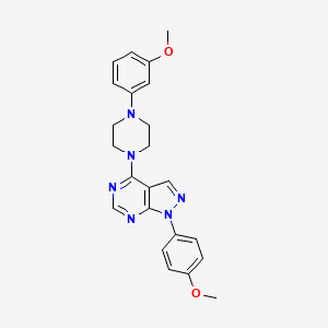 1-(4-methoxyphenyl)-4-[4-(3-methoxyphenyl)piperazin-1-yl]-1H-pyrazolo[3,4-d]pyrimidine - 
