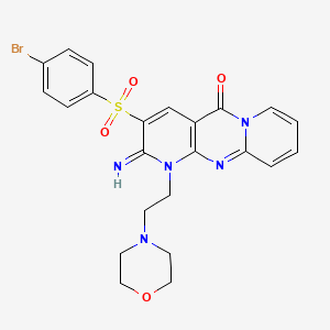 3-(4-Bromo-benzenesulfonyl)-2-imino-1-(2-morpholin-4-yl-ethyl)-1,2-dihydro-1,9,10a-triaza-anthracen-1 0-one - 