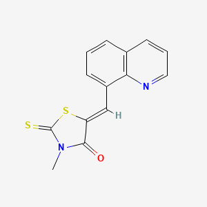 3-Methyl-5-(8-quinolylmethylene)-2-thioxo-1,3-thiazolidin-4-one - 
