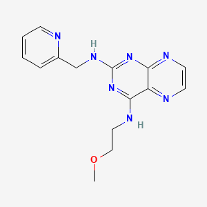 {4-[(2-Methoxyethyl)amino]pteridin-2-yl}(2-pyridylmethyl)amine - 
