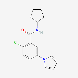 2-chloro-N-cyclopentyl-5-(1H-pyrrol-1-yl)benzamide - 