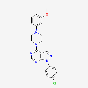 1-(4-chlorophenyl)-4-[4-(3-methoxyphenyl)piperazin-1-yl]-1H-pyrazolo[3,4-d]pyrimidine - 