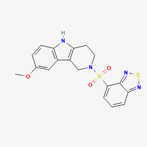 2-(2,1,3-benzothiadiazol-4-ylsulfonyl)-8-methoxy-2,3,4,5-tetrahydro-1H-pyrido[4,3-b]indole - 