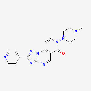 7-(4-methylpiperazin-1-yl)-2-(pyridin-4-yl)pyrido[3,4-e][1,2,4]triazolo[1,5-a]pyrimidin-6(7H)-one - 