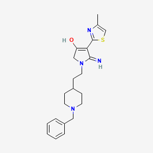 5-amino-1-[2-(1-benzylpiperidin-4-yl)ethyl]-4-(4-methyl-1,3-thiazol-2-yl)-1,2-dihydro-3H-pyrrol-3-one - 