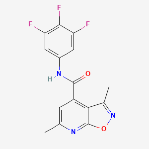 3,6-dimethyl-N-(3,4,5-trifluorophenyl)[1,2]oxazolo[5,4-b]pyridine-4-carboxamide - 