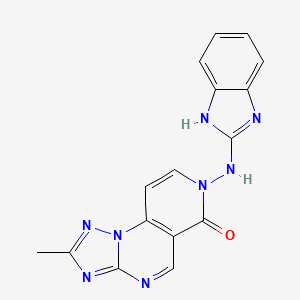 7-(1H-benzimidazol-2-ylamino)-2-methylpyrido[3,4-e][1,2,4]triazolo[1,5-a]pyrimidin-6(7H)-one - 